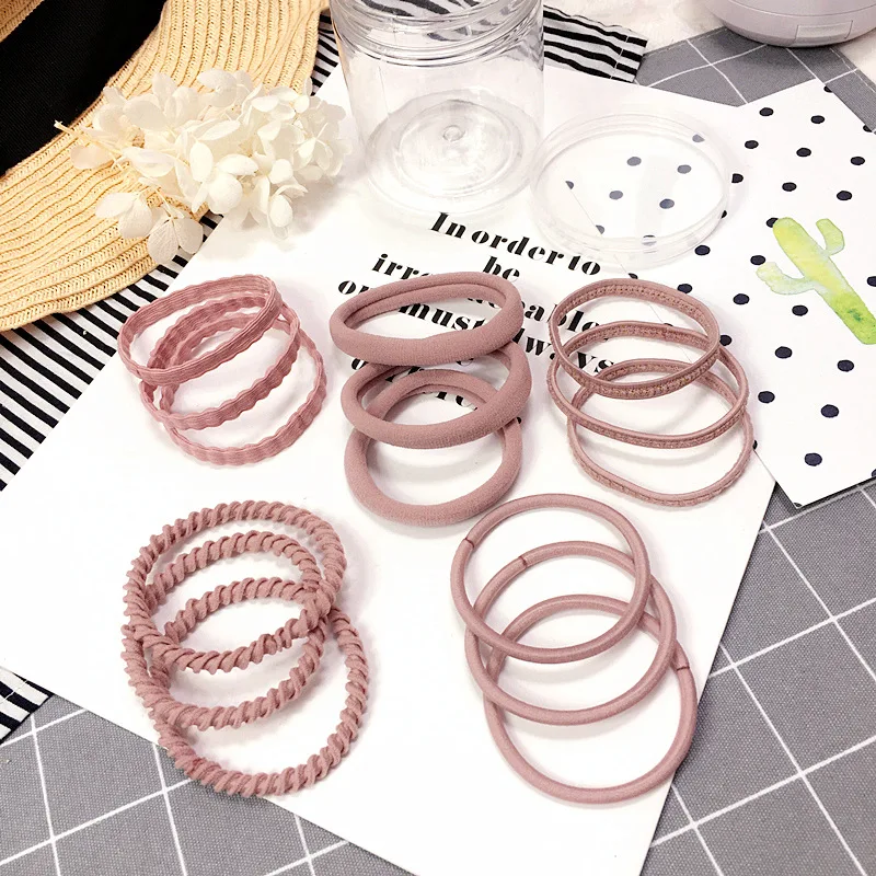 Женские эластичные резинки для волос разноцветные фиксации хвостиков в