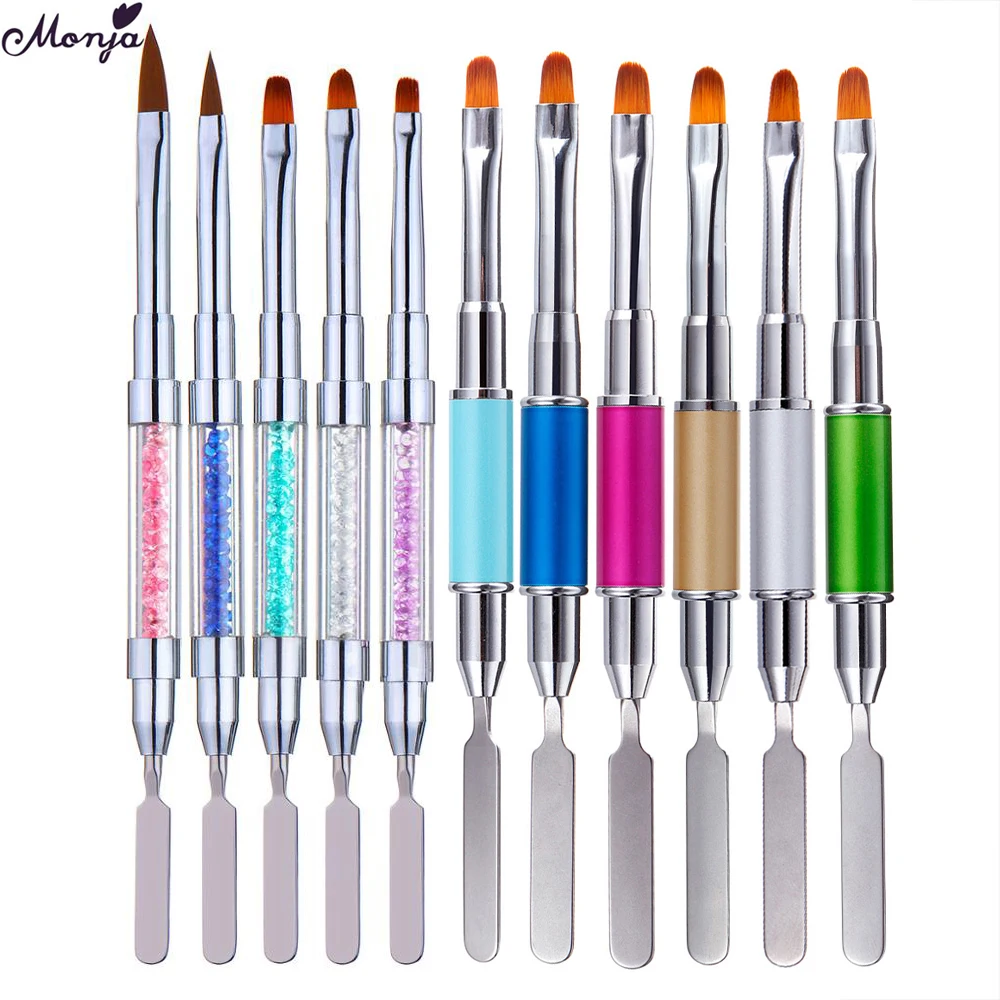 Набор для наращивания ногтей Monja акриловая пудра жидкая резьба полиуф-гель кисть