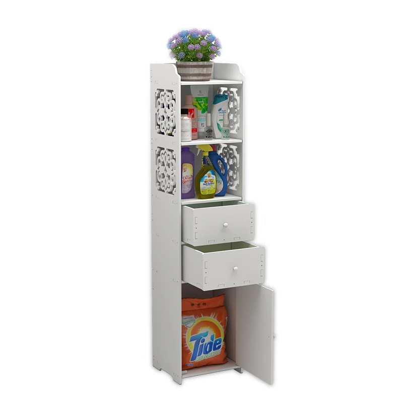 

Напольные стеллажи для ванной комнаты, многоуровневый шкаф для хранения в ванной комнате, шкаф для туалета, боковой шкаф для туалета, Беспла...