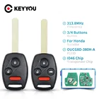 KEYYOU 313,8 МГц 34 пуговицы автомобиль дистанционного ключа для Honda Odyssey 2005-2010 Accord 2003-2007 OUCG8D-380H-A Fob Управление с ID46 чип