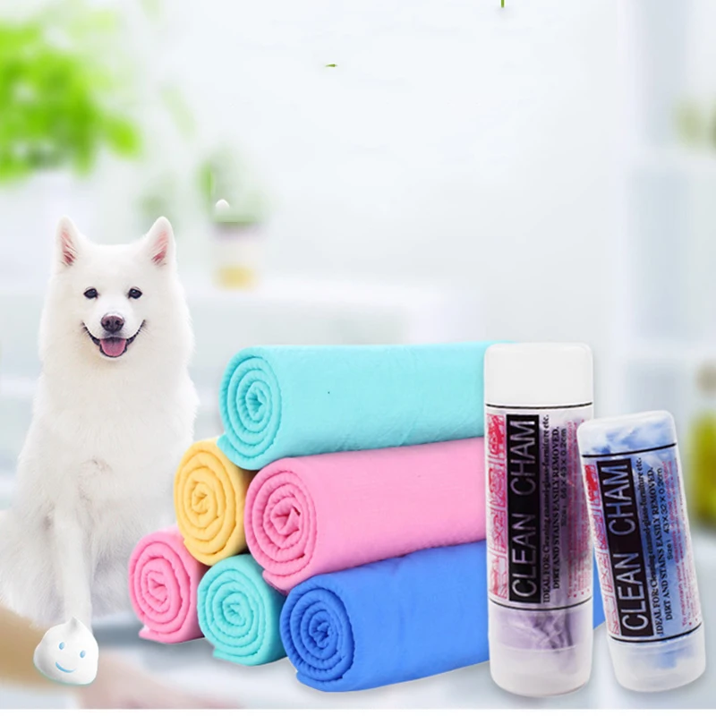 

PVA Dog Bath Towel Drying Cat Cleaning Towel Soft Pet Towels Durable Puppy Bath Towels Hair Drying Towels for Dogs Soft Towels