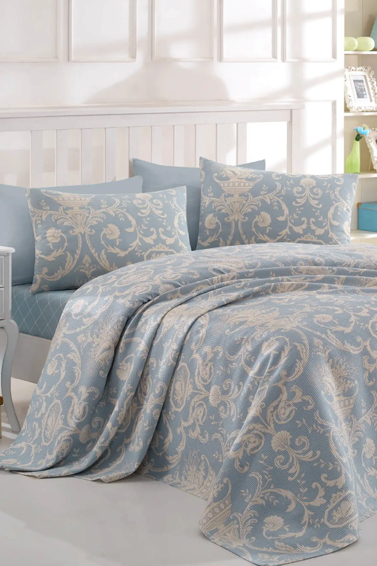 

Double Personality Printed Pique Pack Canvas Blue Ep-015708