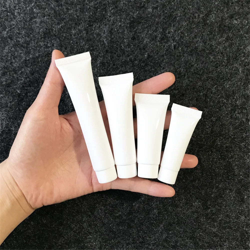 Бесплатная доставка 20 шт. 10 мл белая пластиковая запасная Косметическая Мягкая