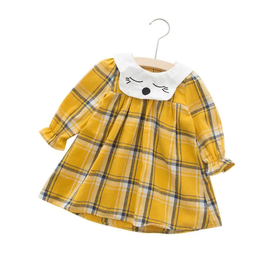 Платье для малышей одежда платья девочек коллекция 2019 года сезон осень-зима