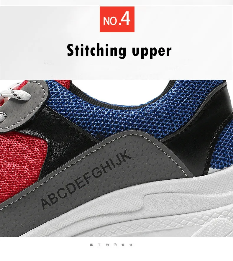Женская спортивная обувь года моды Tenis Feminino летняя белая дышащая сетка кружева с толстым каблуком туфли на платформе расширенный супер