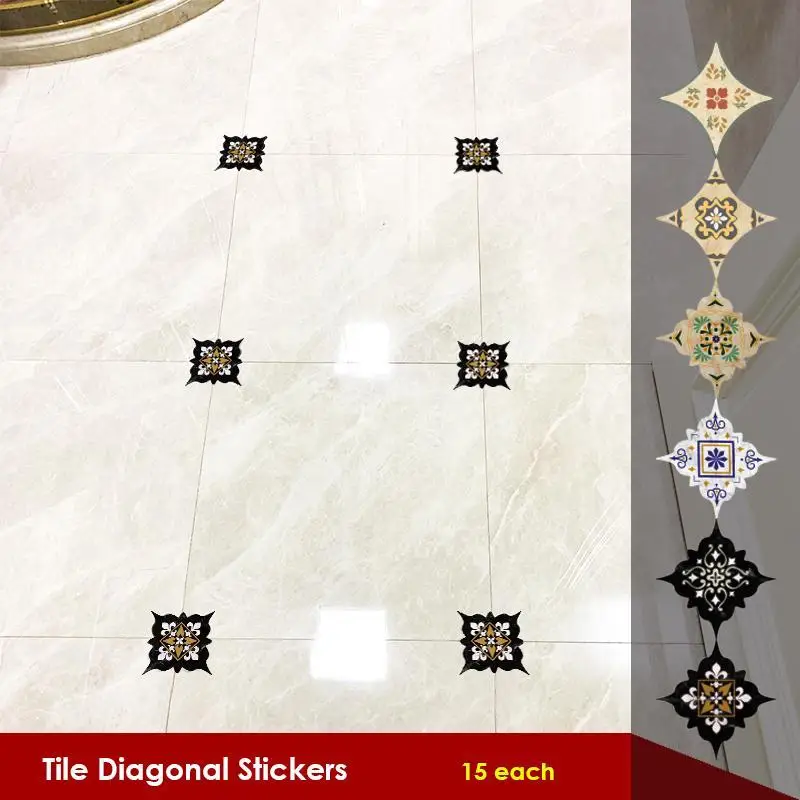 15 шт. водостойкие силиконовые наклейки на пол для кухни и ванной|Наклейки стену| |