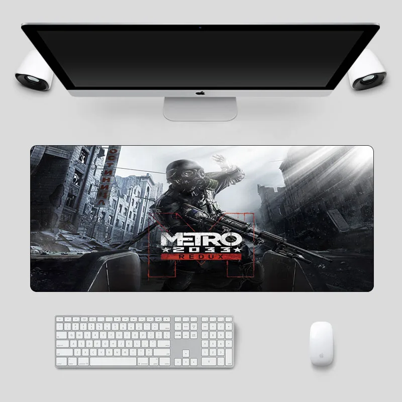 

Large Metro 2033 Gaming Mousepad Locking Edge Rubber Durable Mouse pad Gamer 70x30cm Non-Skid Computer Laptop Desk Mat