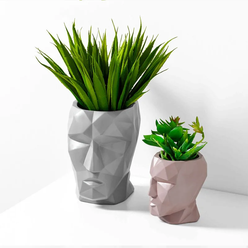 

Nordic Ins Modern Creative Face Flower Vase Decoration Ornaments Living Room Flower Arrangement Home David Dried Vase Ceramic