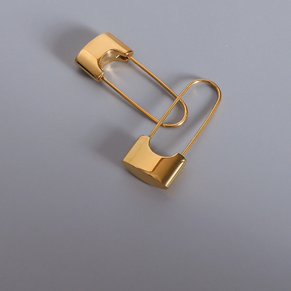 

Most Popular Dainty Chic Minimalist Color Lock Earrings For Women Stainless Steel Silver Gold Rose Color Lock Earring Jewelry