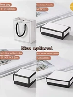 valentines day gift jewelry simple black and white storage display travel convenient chocolate candy packaging wedding box