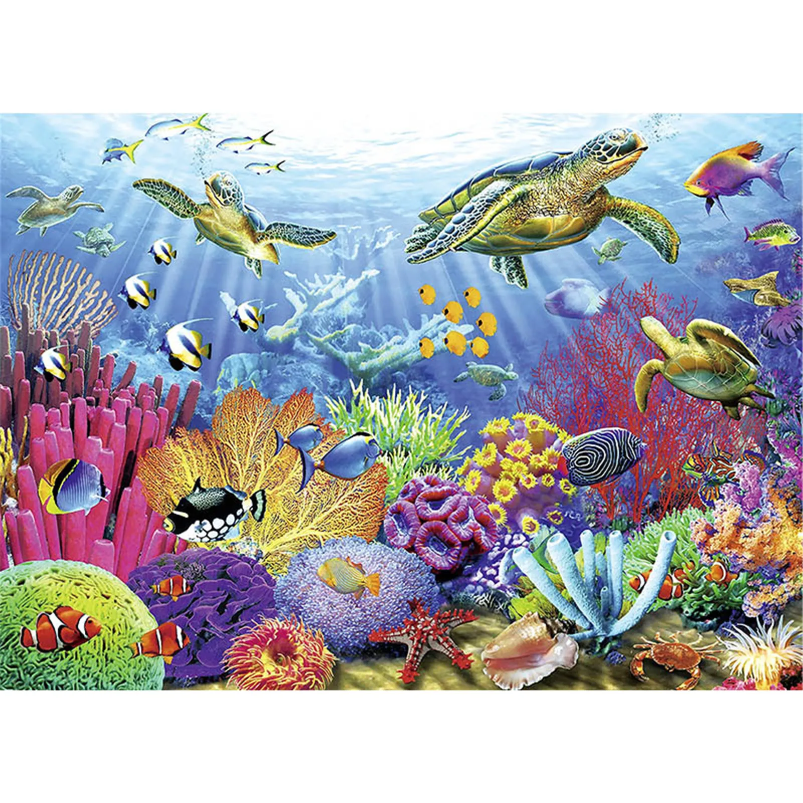 

Пазлы Ocean World из 1000 деталей, пазл для взрослых, обучающие игрушки для декомпрессии, Детская бумажная сборная игрушка для родителей и детей