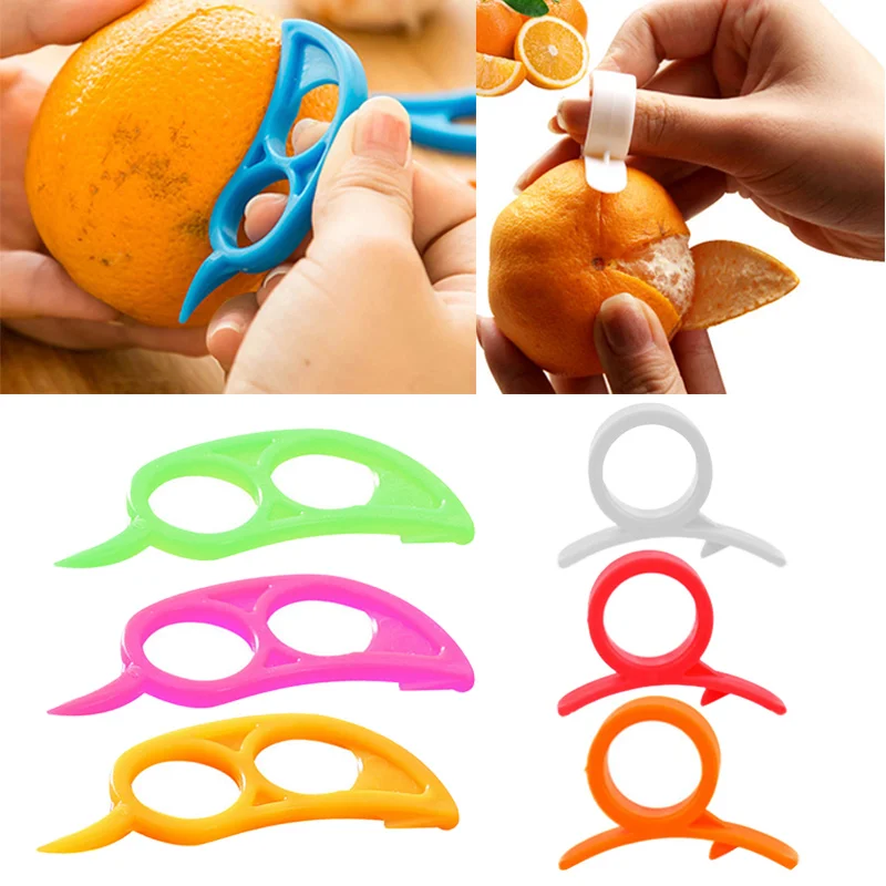 1 шт. случайный цвет Цитрусовая пилка Овощечистка Лимон Лайм кольцо тип удаления