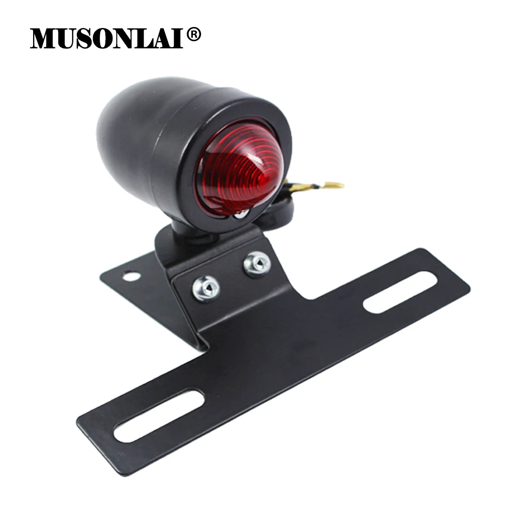 Задний стоп сигнал для мотоцикла 12 В велосипедный задний фонарь поплавок Chopper Cafe