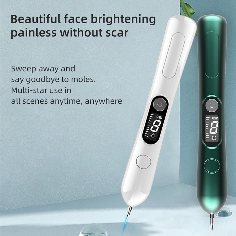 

LCD Laser Plasma Pen Mole Freckle Removal Beauty Machine Blemish Wart Dark Spot Skin Tag Remover Tool 9 Level With LED Lighting