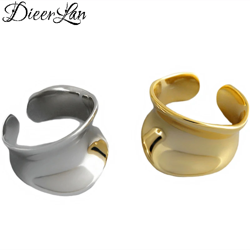 Ретро Винтажные серебряные кольца неправильной геометрической формы для женщин