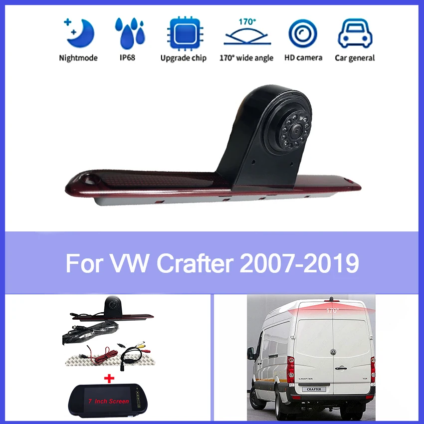 

Автомобильная камера заднего вида ИК светодиодный стоп светильник для Volkswagen Crafter 2007 ~ 2019 парковочная камера заднего вида HD ночное видение