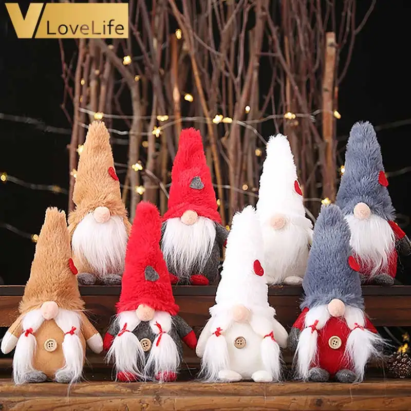 Рождественский новый плюшевый лесной человек с повязкой на ногу борода безликая