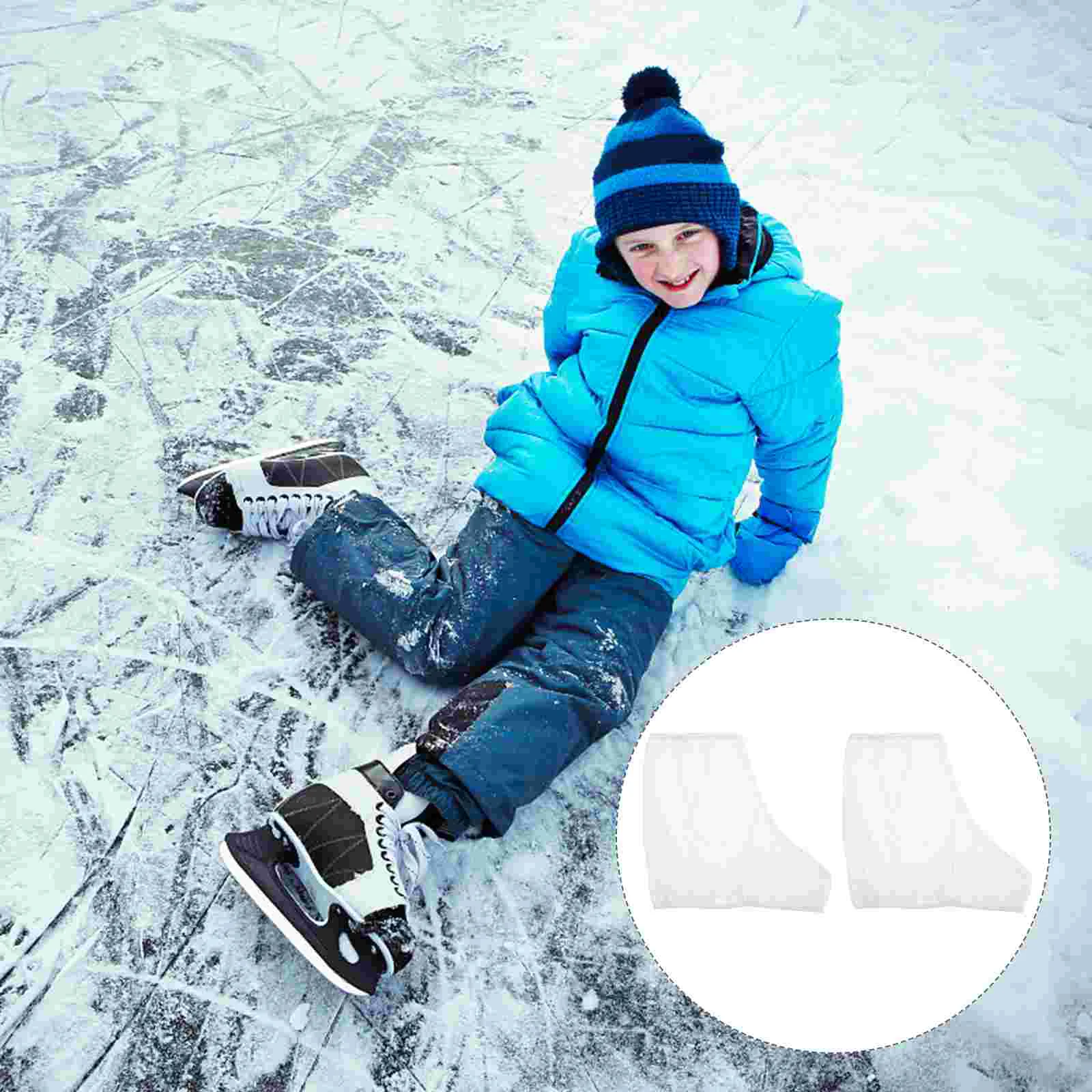 

1 пара чехлов для ботинок, защитные ролики для льда, аксессуары для катания на коньках