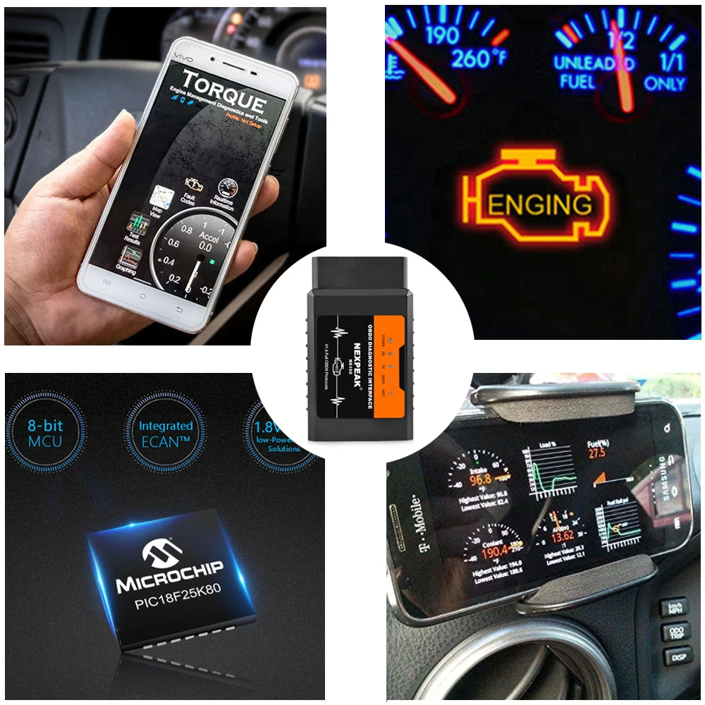 Универсальный OBD2 ELM327 V1.5 Wifi pic18f25k80 для iPhone IOS Авто OBD диагностический сканер 2 ELM 327 Wi