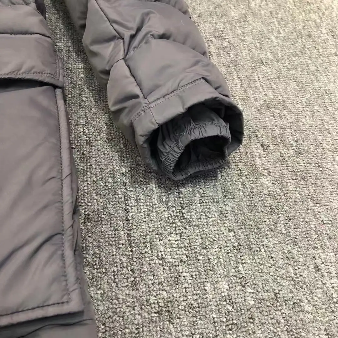 Осенне-зимняя новая мужская куртка утепленное пальто с воротником из лисьего