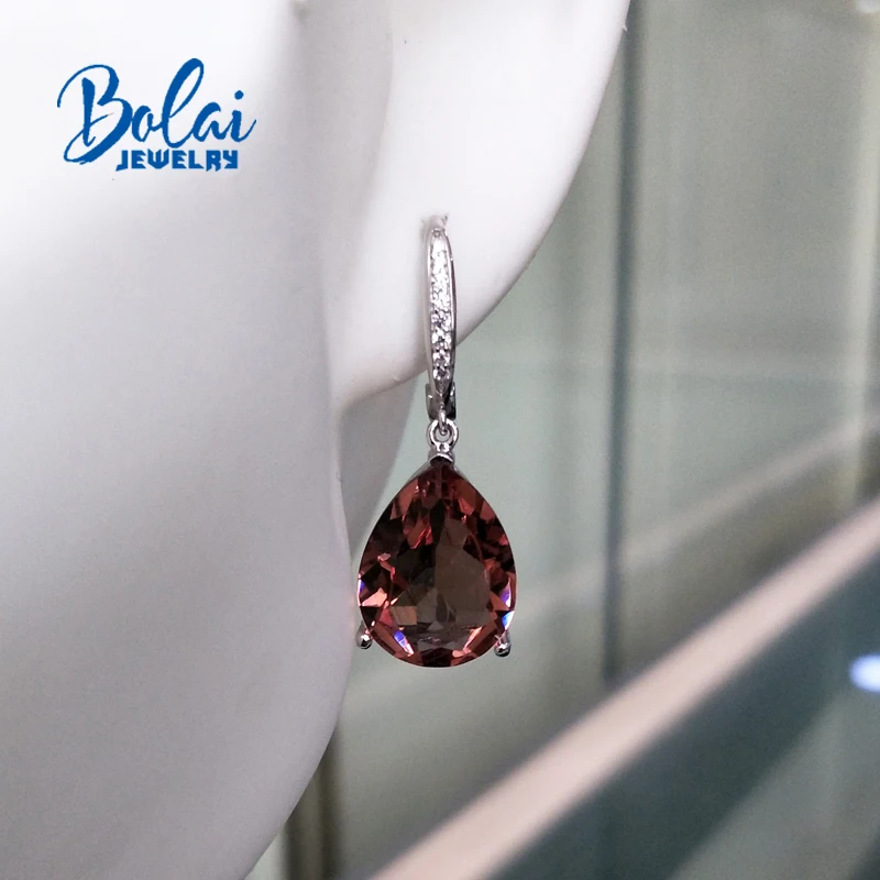 Ювелирные изделия Bolaijewelry 925 пробы сережки из зултанита с большими жемчужинами