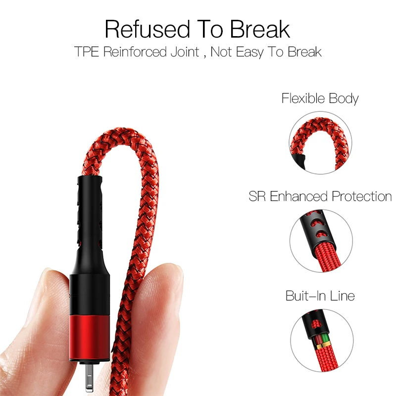 

5A 3 in 1 USB Cable for iPhone Charger Fast Charging Micro USB Type C Cables for Samsung S10 Xiaomi 8 Pin Lighting Cord 2020 New