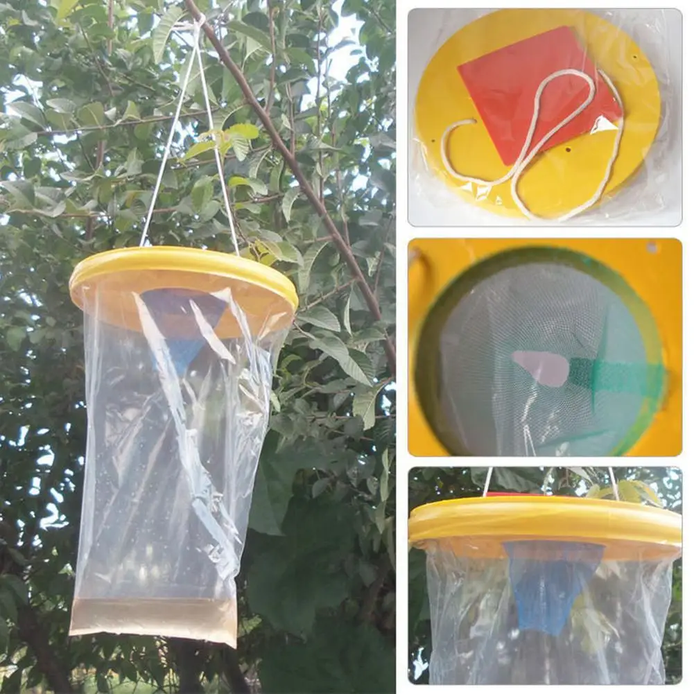 

1pcs Disposable Fly Trap With Attractant Hanging Fly Attracting Bag Fly Trap Pest Control Tools Outdoor Farm Garden Supplies