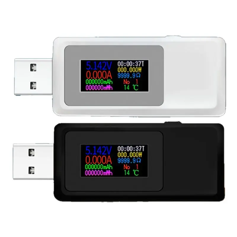 KWS-MX19 цветной экран USB детектор Вольтметр Амперметр тестер напряжения тока