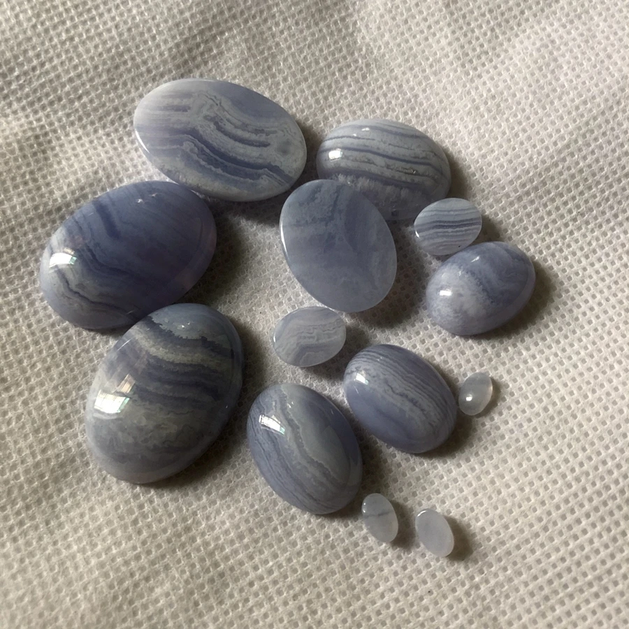 

Распродажа 2 шт./партия натуральный синий агат халцедон бисер кабошон, 18x25 мм, 13x18 мм Овальный Драгоценный Камень Кабошон кольцо лицо для ювелирных изделий