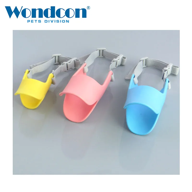 Wondcon Veterinary Silicone Muzzles Anti Bite Duck Mouth Shape Dog Mouth Covers Anti-Called Muzzle Masks Pet Mouth for Dog