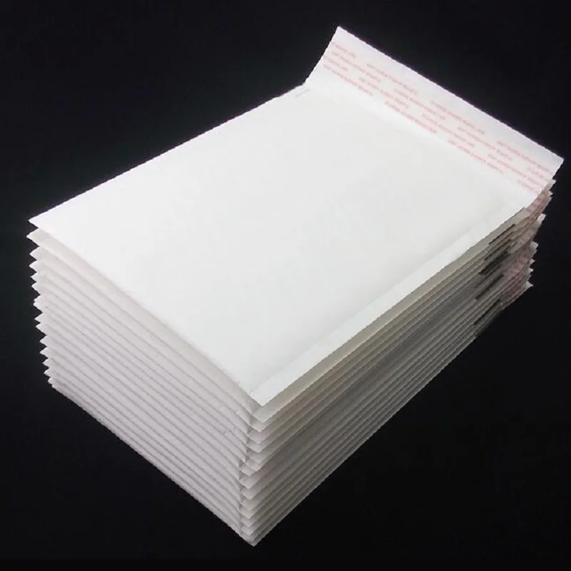 30PCS White Kraft Paper Packaging Bubble Envelope Bubble Mailers Padded Shipping Bags Kraft Bubble Mailing Envelope Bags 