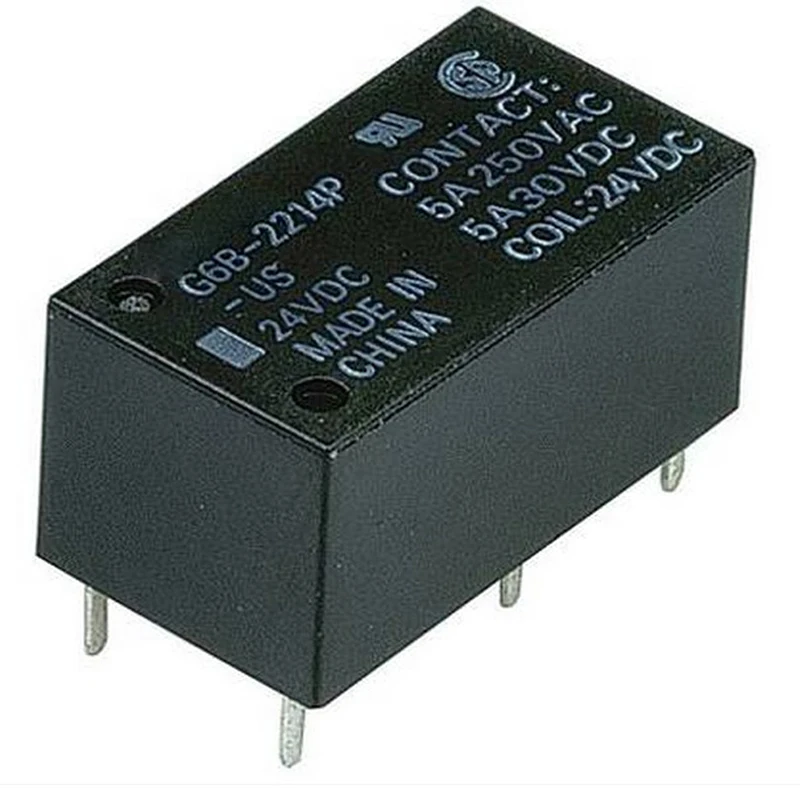 Новинка; 10 шт./лот G6B-2214P-US 12VDC 5VDC 24VDC G6B-2214P-US-24VDC 5 В, 12 В, 24 В постоянного тока, 5A 6PIN