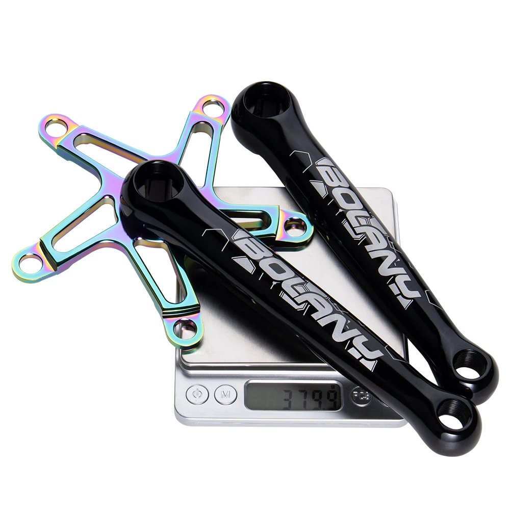 

BOLANY Folding Bike Crankset 130BCD Ultralight 170mm Square Crank Aluminum Alloy Bicycle Crank Chainwheel Parts Accessories
