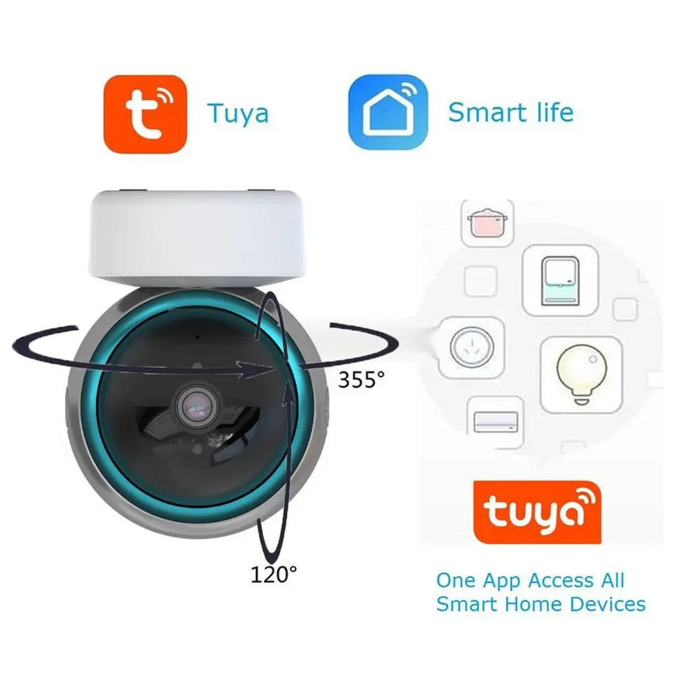 1080P Smart отслеживания Беспроводной Wi Fi камеры видеонаблюдения Камера Высокая