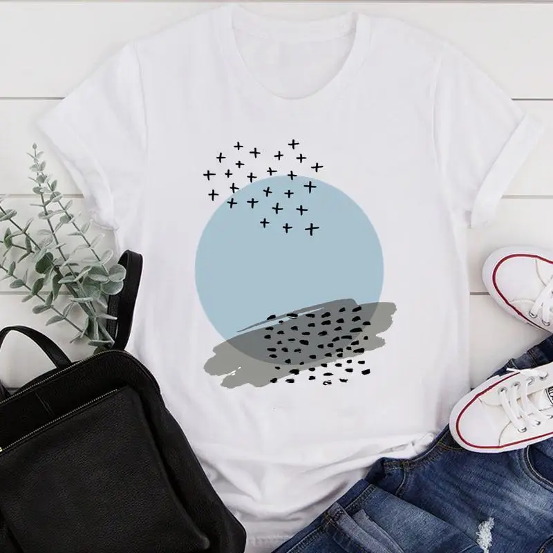 

Women Clothes Cartoon Simple New 90s Style 2021 Ladies Summer Print Fashion Tshirt Female Short Sleeve Tee Top Graphic T-shirt