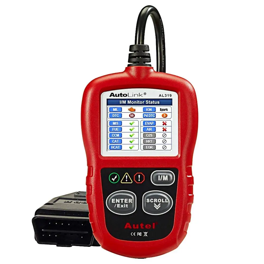 AUTEL AL319(on) Autel Автоссылка AL319 OBD2 считыватель кодов DIY Автомобильный сканер OBD автоматический диагностический инструмент Automotriz считывание и стирание кода pk AD310 ELM327 - Цвет: AUTEL AL319(on)