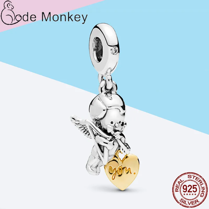 

Pandach Новое поступление Фурнитура для бижутерии Купидон, Чарующее ювелирное любовь 100% 925 пробы серебряные ювелирные изделия Лидер продаж для...