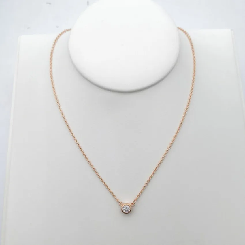 

Girls zircon necklace rose classic antique popular European and American holiday gifts