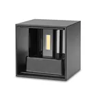 Современные водонепроницаемые квадратные настенные светодиодные лампы с поверхностным креплением, приглушаемый настенный светильник для помещений и улицы, декоративное домашнее освещение, IP65, 9 Вт, 12 Вт