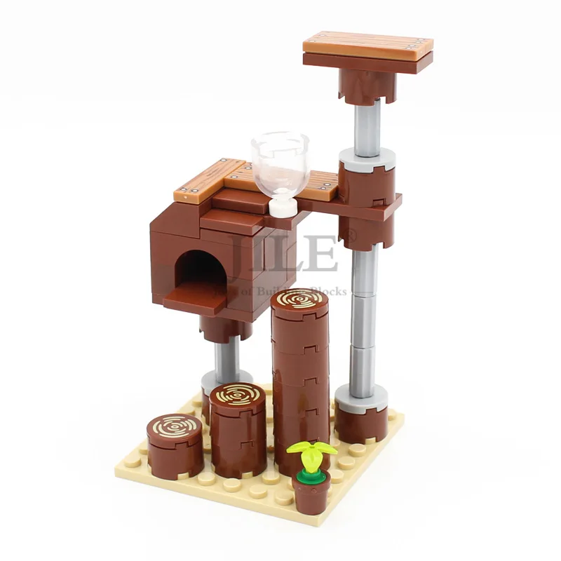 Конструктор MOC для домашних животных рама скалолазания дерево дом модель сделай