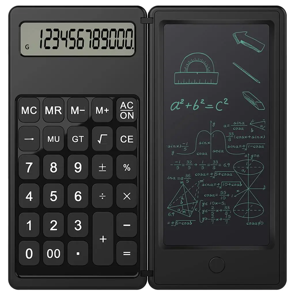 

Calculator with 6inch LCD Screen Writing Tablet E-Pen for High School and College Home School Office Business Pocket-Size