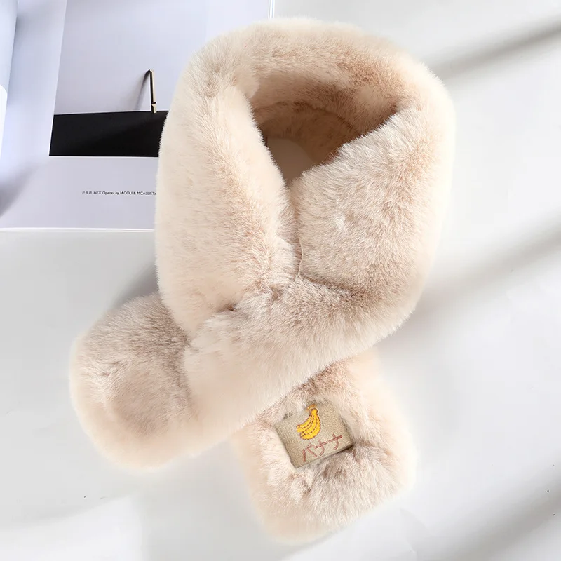 Лохматый карамельный цвет женские зимние шарфы сохраняющие тепло сладкий шарф