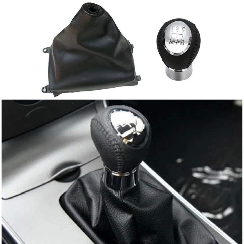5 Speed Car Shift Knob Manual Gear &amp Dust Cover for Mazda 3 6 323 626 RX-8 Premavy MPV |
