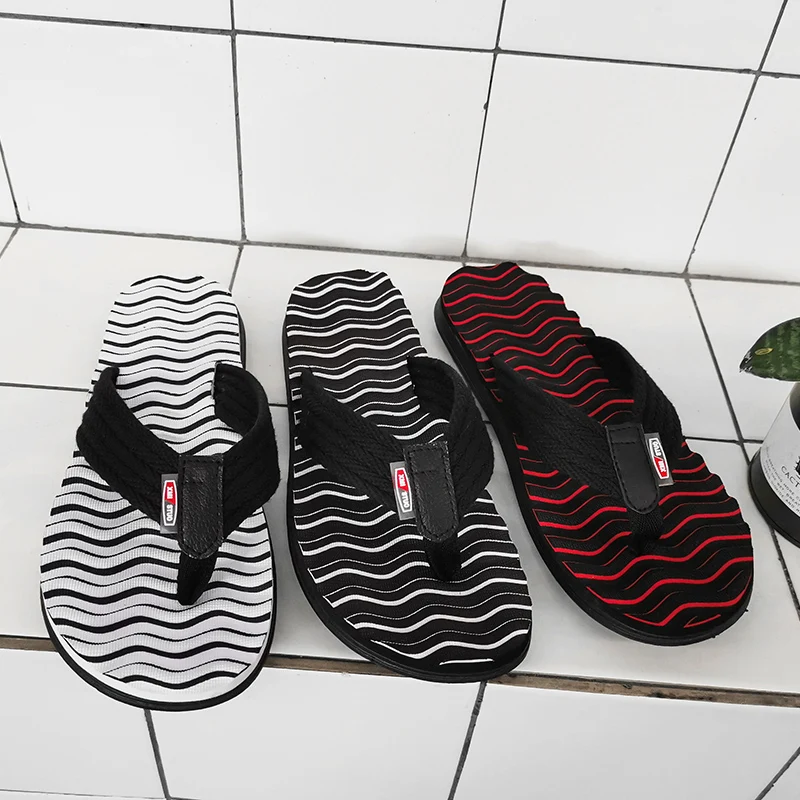 

Men Beach Slippers Summer Flip-flop Outdoor Casual Slippers Male Beach Sandals Comfortable Slides Anti-slip Shoes Mens Slides