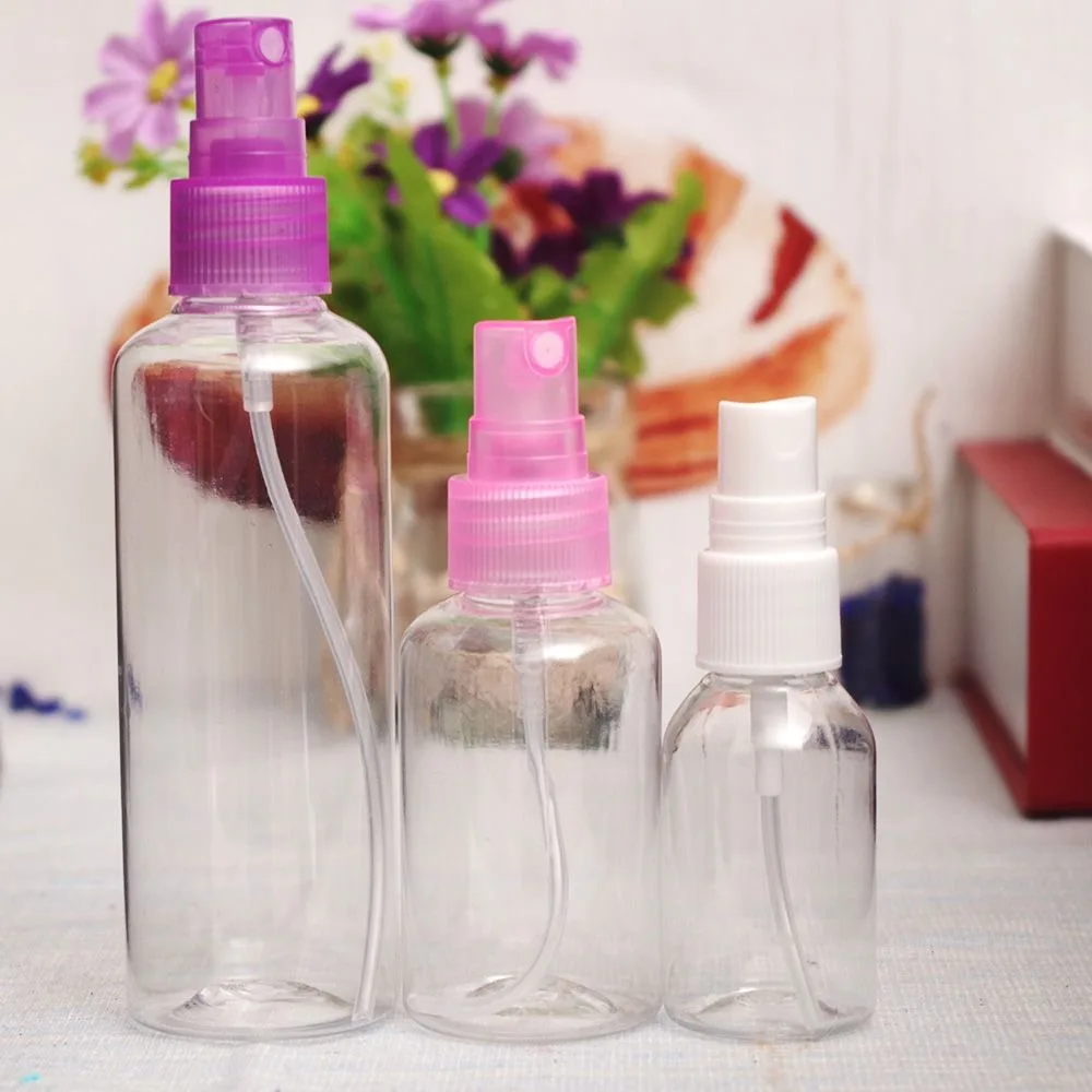 1/5PC Travel Transparent Plastic Perfume Atomizer Small MIni Empty Spray Refillable Bottle toner lotion spary bottle