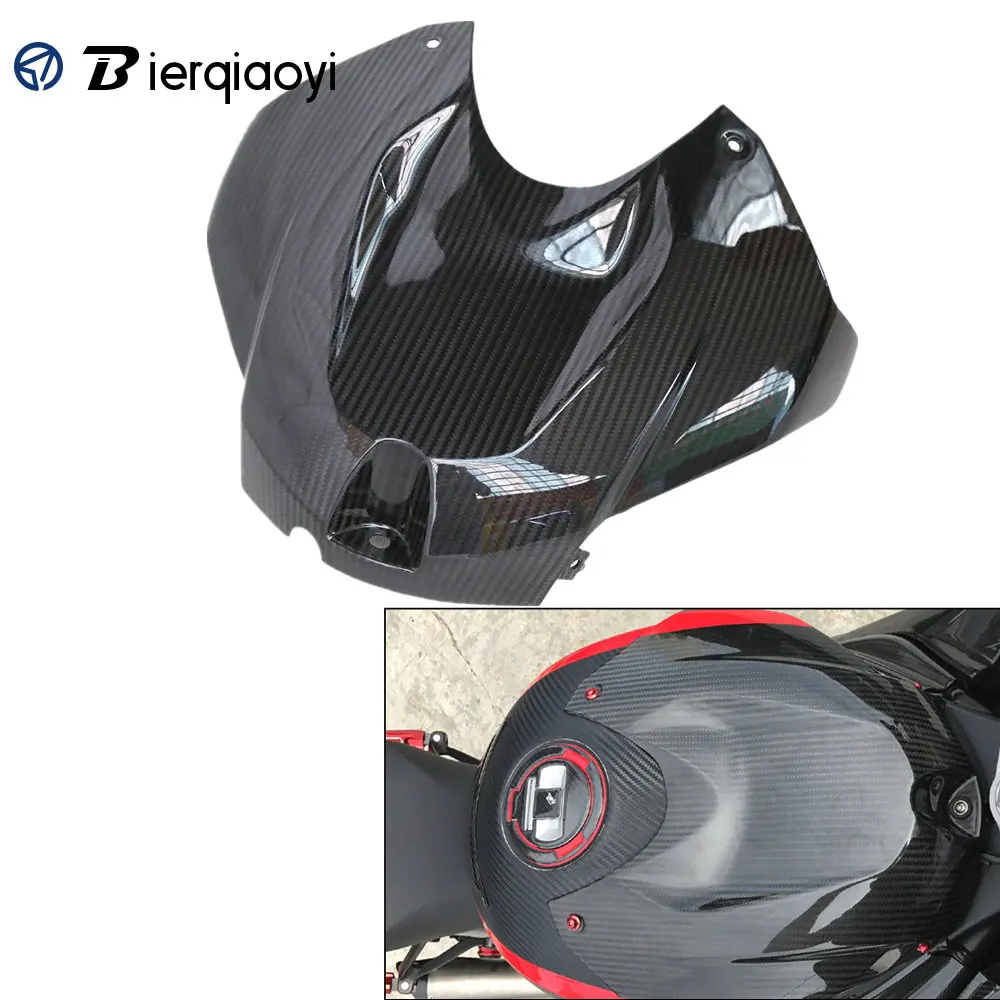 

Для S1000RR 100% Настоящее саржевое углеродное волокно передний топливный бак Защитная крышка Обтекатели комплекты для BMW S1000RR 2015 2016 2017 2018