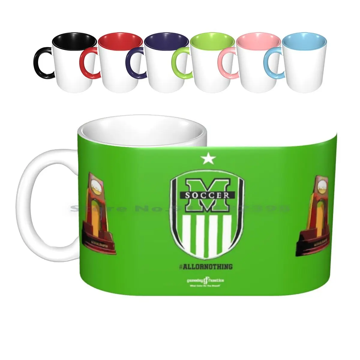 Мужские футбольные награды зеленого цвета и крест керамические кружки кофейные