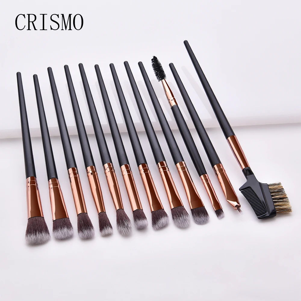 Набор профессиональных кистей для макияжа глаз 12 шт.|Аппликатор теней век| |