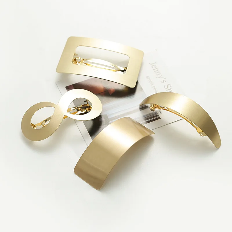 Металлическая заколка для волос в европейском и американском стиле с