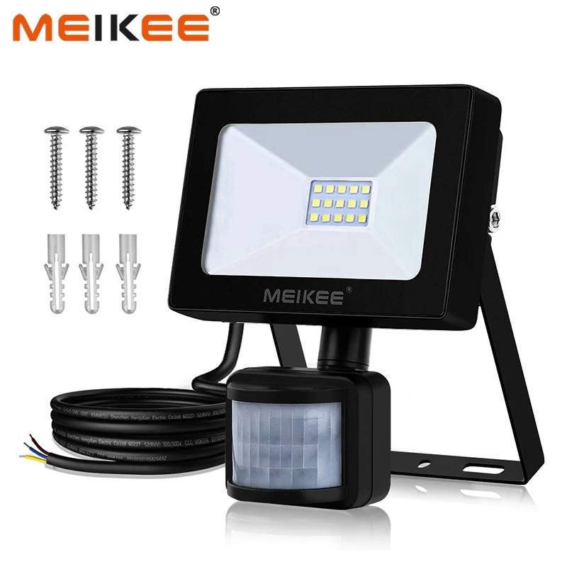 Светодиодный прожектор с датчиком движения 12 Вт 110 В 220 светодиодный PIR Прожектор